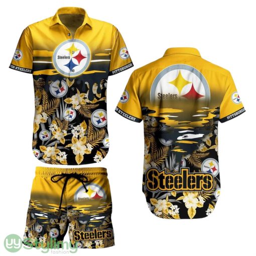 Pittsburgh Steelers NFL Aloha 3D Hawaiian Shirt And Short Tropical Pattern Beach Shirt New Gift For Best Fan