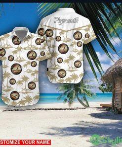 Plymouth Custom Name 3D Hawaii Shirt Coconut Pattern Beach Shirt Product Photo 1