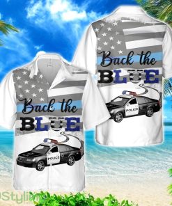 Police Back The Blue Flag Hawaiian Shirt Product Photo 1