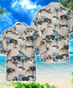 Police Car And Police Dog Hawaiian Shirt Product Photo 1