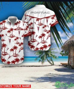 Pontiac Custom Name 3D Hawaii Shirt Coconut Pattern Beach Shirt Product Photo 1