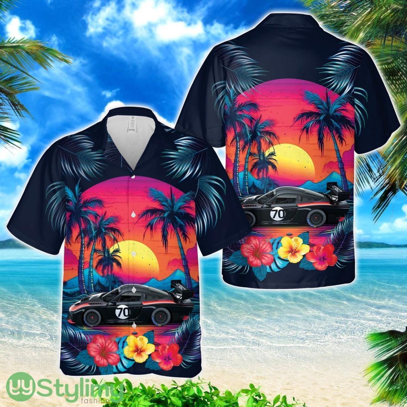 Porsche 935 black 3D AOP Hawaiian Shirt Summer Holiday Gift 2 Porsche 935 black 3D AOP Hawaiian Shirt Summer Holiday Gift Product Photo 1