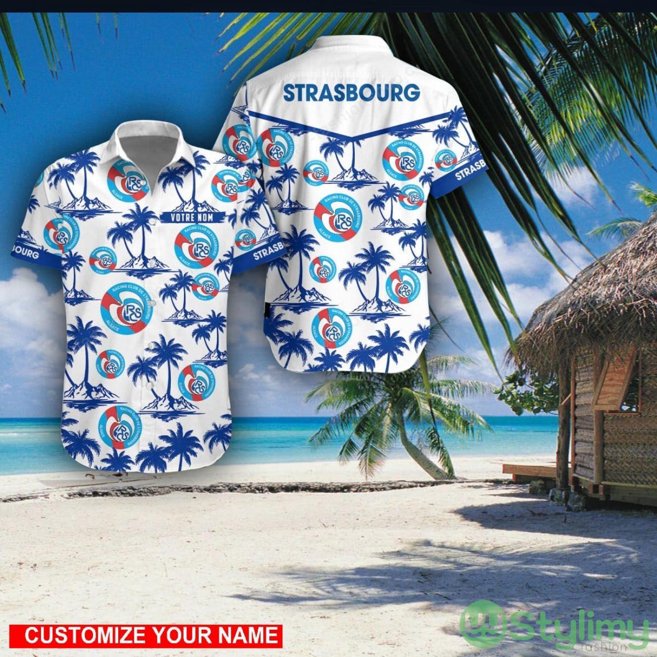 RC Strasbourg Alsace Custom Name 3D Hawaii Shirt Coconut Pattern Beach Shirt 2 RC Strasbourg Alsace Custom Name 3D Hawaii Shirt Coconut Pattern Beach Shirt Product Photo 1