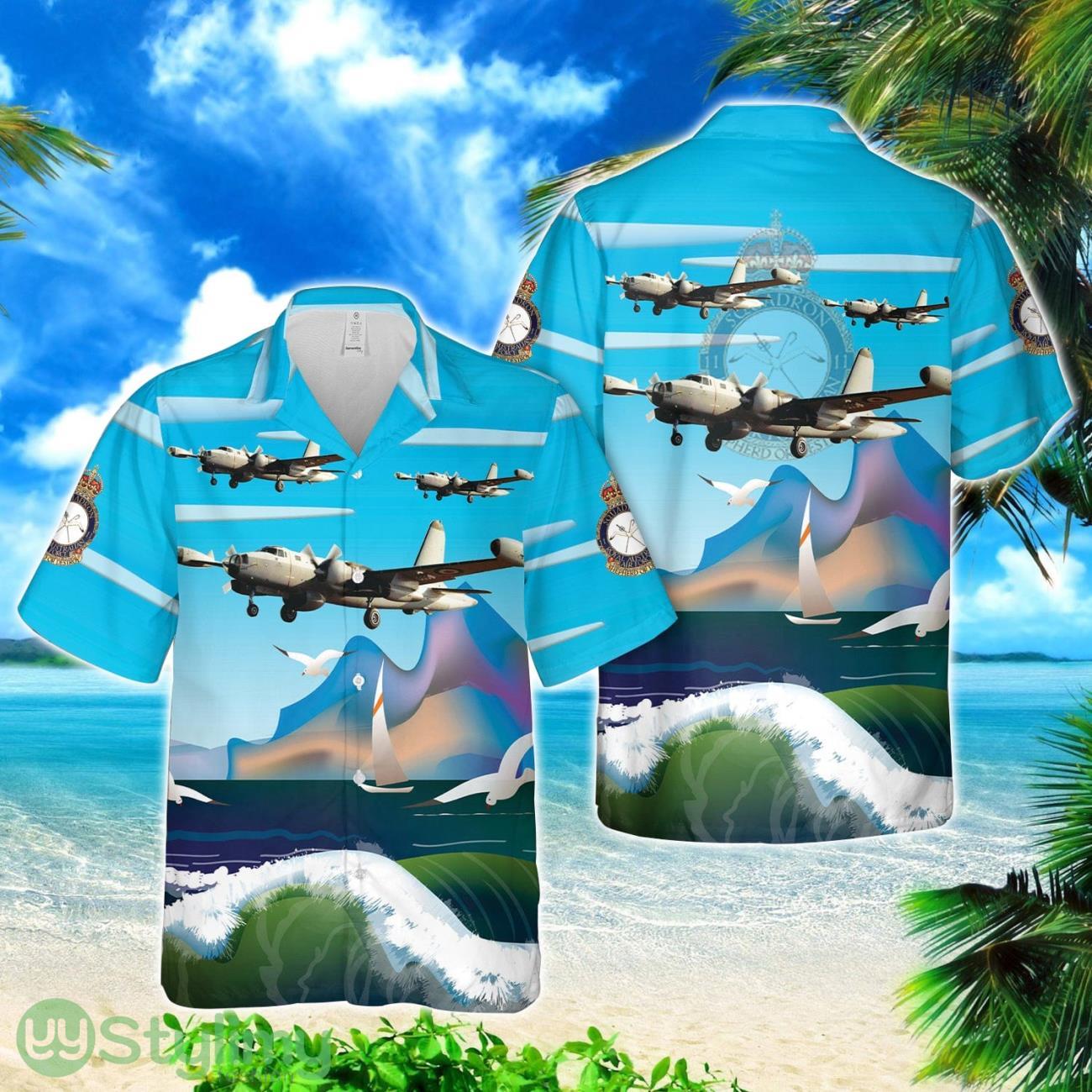 Royal Australian Air Force No. 11 Squadron RAAF Lockheed P2V-5S Neptune Hawaiian Shirt 2 Royal Australian Air Force No. 11 Squadron RAAF Lockheed P2V-5S Neptune Hawaiian Shirt Product Photo 1