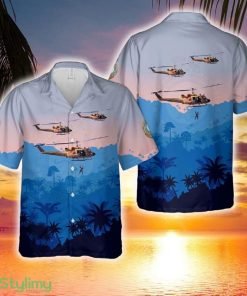 Royal Canadian Air Force Bell CH-135 Twin Huey (212) 424 Tiger Squadron (rescue squadron) Hawaiian Shirt - Royal Canadian Air Force Bell CH-135 Twin Huey (212) 424 Tiger Squadron (rescue squadron) Hawaiian Shirt