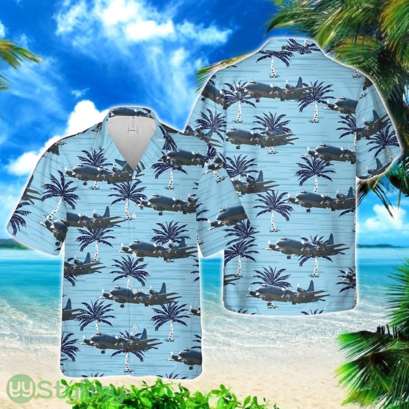 Royal Canadian Air Force CP-140 Aurora Hawaiian Shirt 2 Royal Canadian Air Force CP-140 Aurora Hawaiian Shirt Product Photo 1