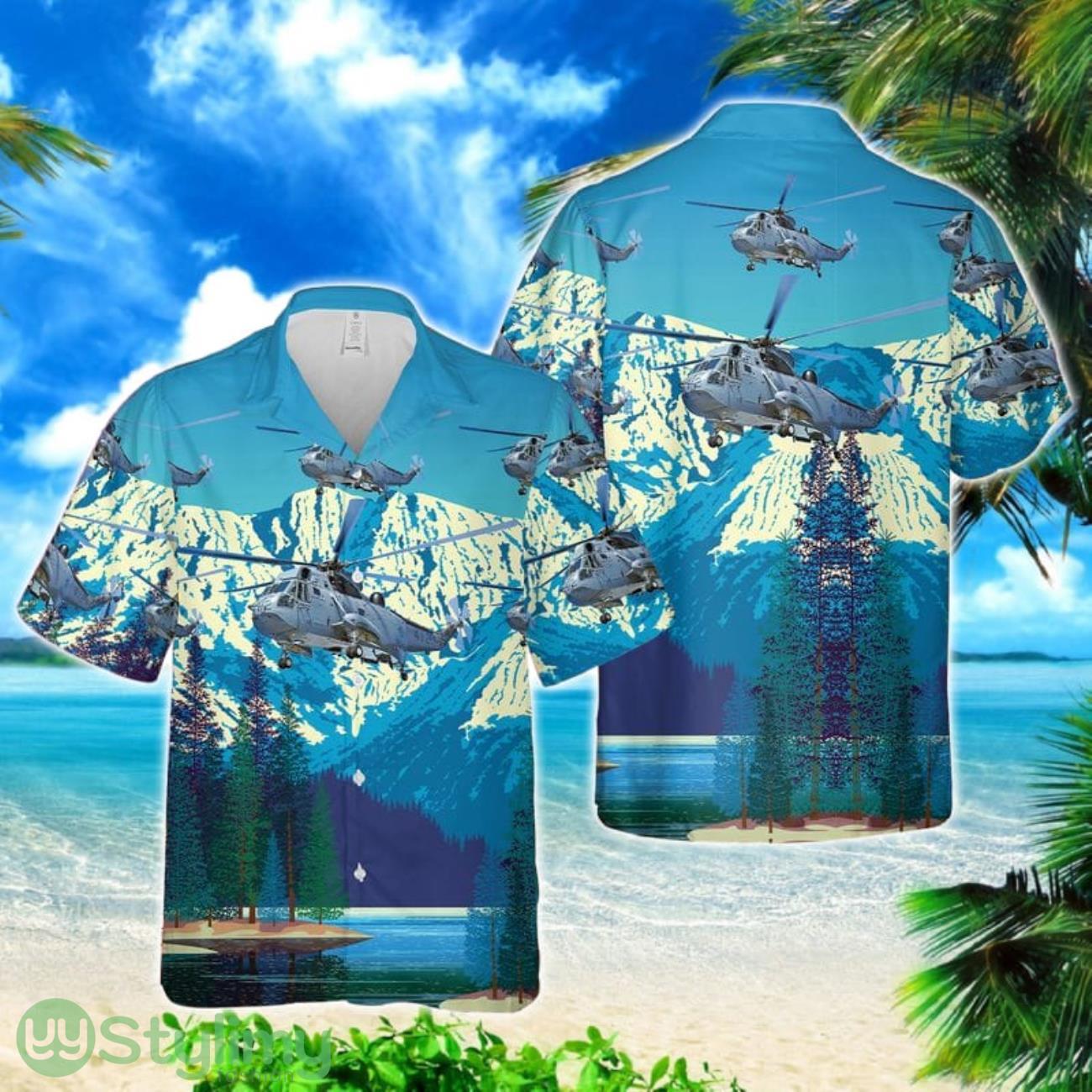 Royal Canadian Air Force Sikorsky CH-124 Sea King Hawaiian Shirt 2 Royal Canadian Air Force Sikorsky CH-124 Sea King Hawaiian Shirt Product Photo 1
