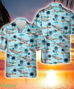 Royal Canadian Navy HMCS Snowberry (K166) Flower class corvette Hawaiian Shirt - Royal Canadian Navy HMCS Snowberry (K166) Flower class corvette Hawaiian Shirt