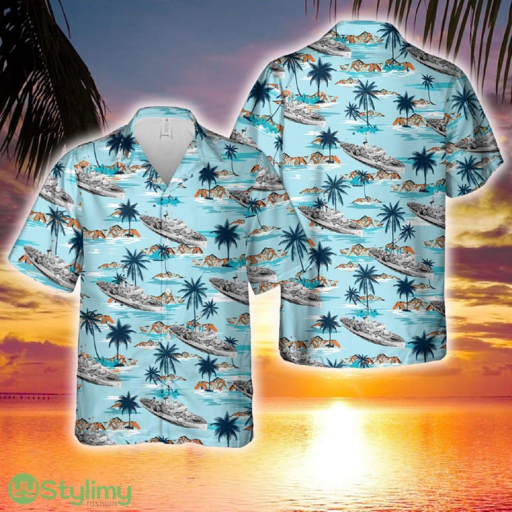 Royal Canadian Navy HMCS Snowberry (K166) Flower class corvette Hawaiian Shirt 2 Royal Canadian Navy HMCS Snowberry (K166) Flower class corvette Hawaiian Shirt - Royal Canadian Navy HMCS Snowberry (K166) Flower class corvette Hawaiian Shirt
