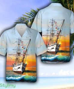 Royal Navy HMS Gannet (1878) Hawaiian Shirt - Royal Navy HMS Gannet (1878) Hawaiian Shirt