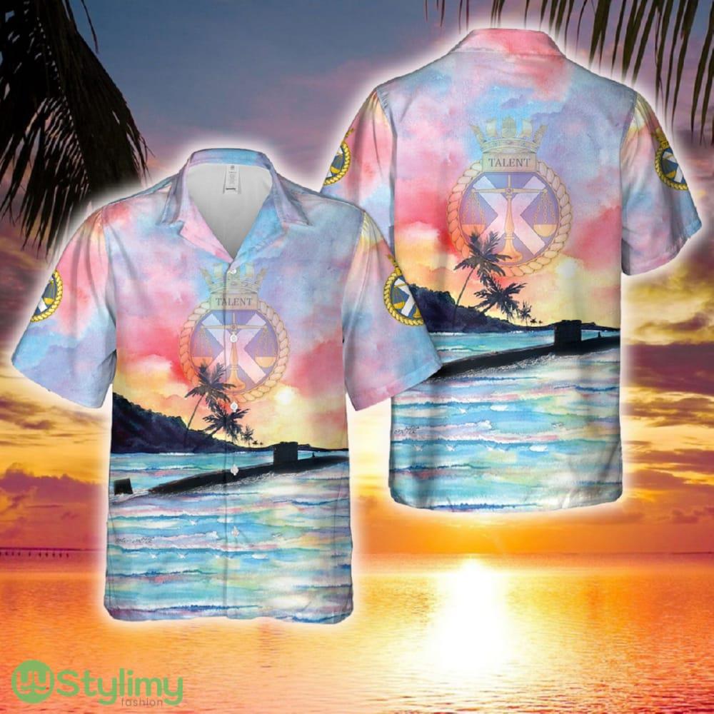 Royal Navy Trafalgar-class submarine HMS Talent (S92) Hawaiian Shirt 2 Royal Navy Trafalgar-class submarine HMS Talent (S92) Hawaiian Shirt - Royal Navy Trafalgar-class submarine HMS Talent (S92) Hawaiian Shirt
