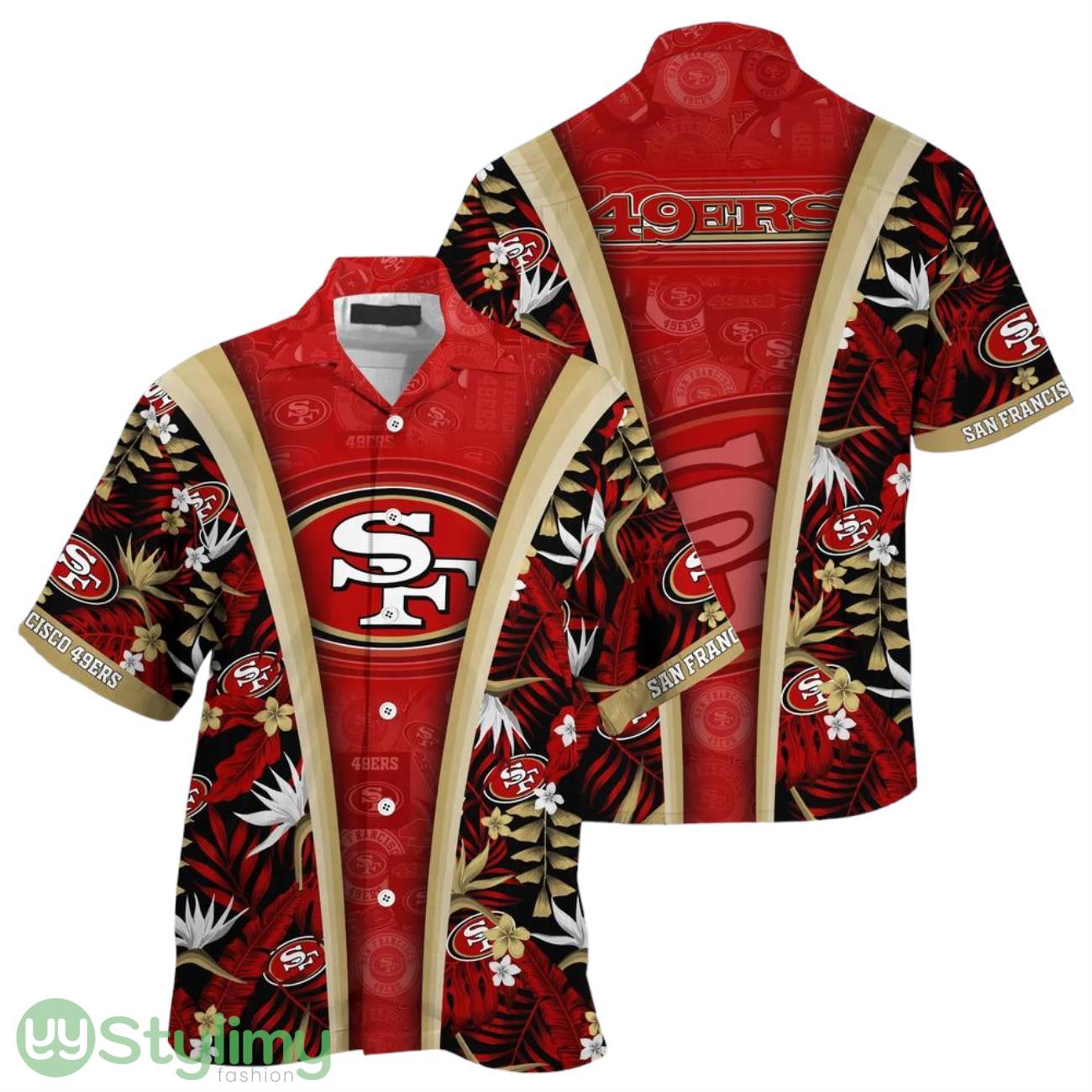 San Francisco 49ers NFL Beach Summer 3D Printed Hawaiian Shirt Gifts For Sports Football Fans 2 San Francisco 49ers NFL Beach Summer 3D Printed Hawaiian Shirt Gifts For Sports Football Fans Product Photo 1
