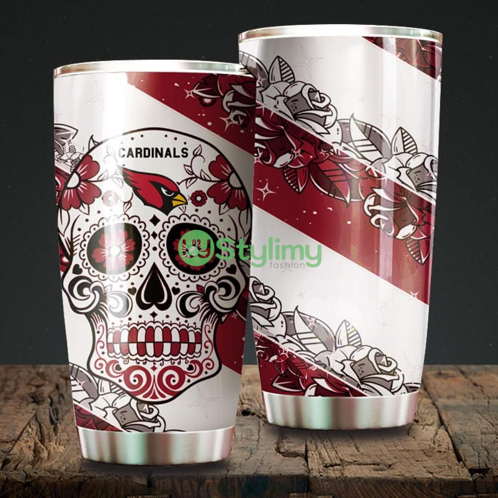 Skull Arizona Cardinals NFL Beautiful Design Tumbler 2 Skull Arizona Cardinals NFL Beautiful Design Tumbler Product Photo 1