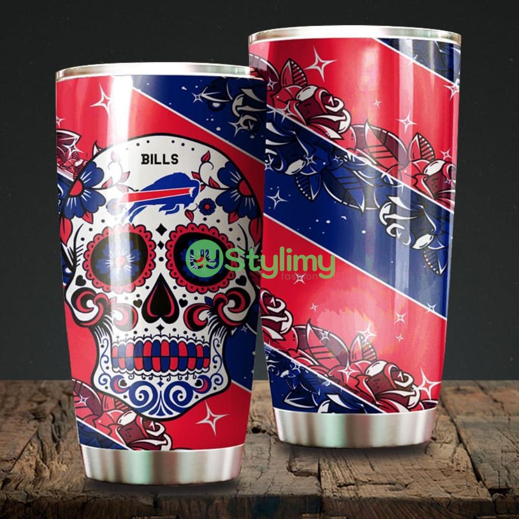 Skull Buffalo Bills NFL Beautiful Design Tumbler 2 Skull Buffalo Bills NFL Beautiful Design Tumbler Product Photo 1