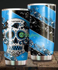 Skull Carolina Panthers NFL Beautiful Design Tumbler Product Photo 1