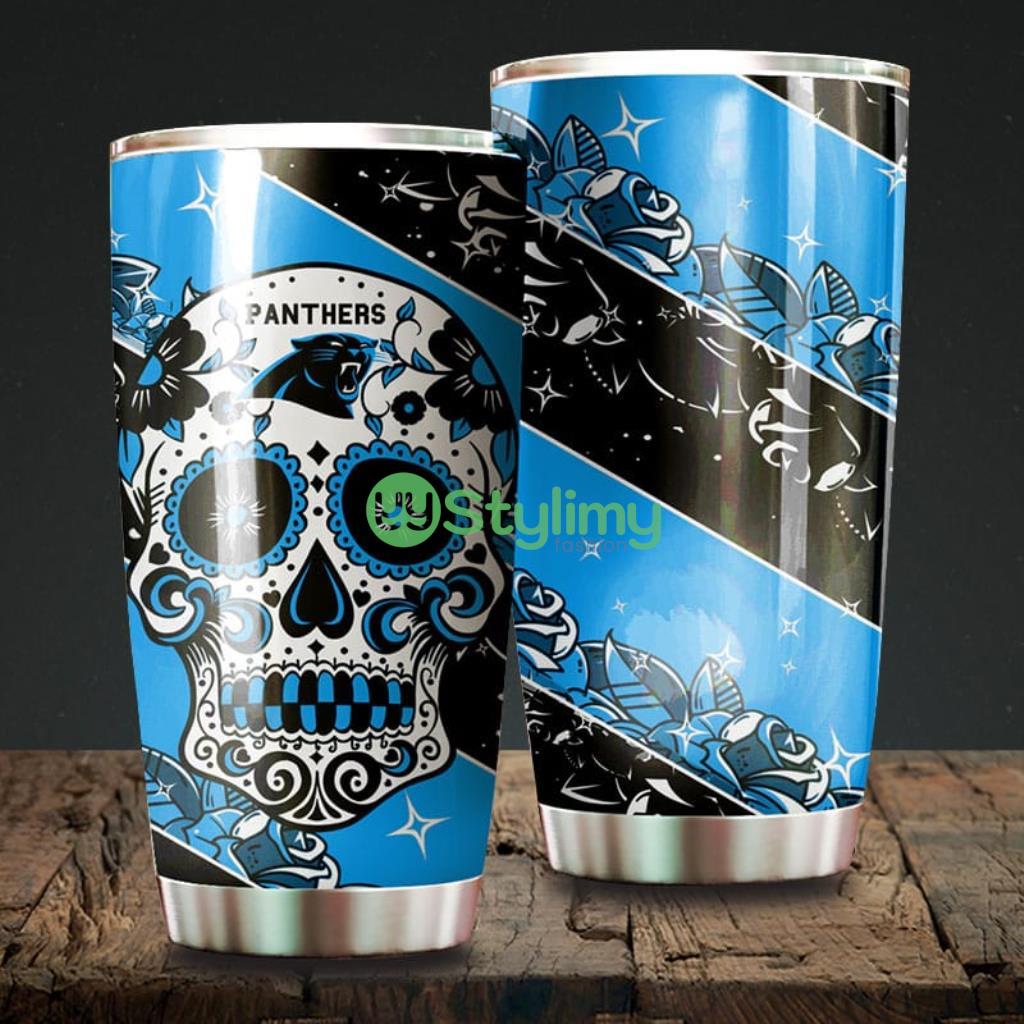 Skull Carolina Panthers NFL Beautiful Design Tumbler 1 Skull Carolina Panthers NFL Beautiful Design Tumbler Product Photo 1