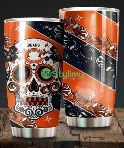 Skull Chicago Bears NFL Beautiful Design Tumbler Product Photo 1