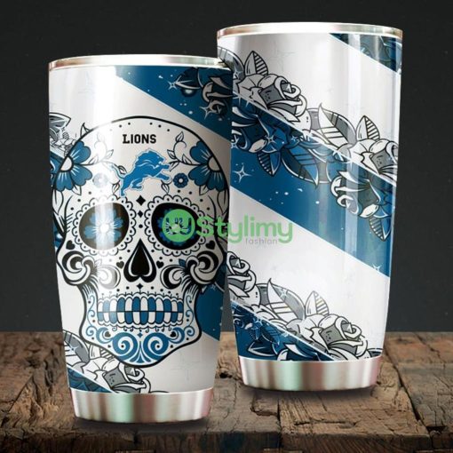Skull Detroit Lions NFL Beautiful Design Tumbler
