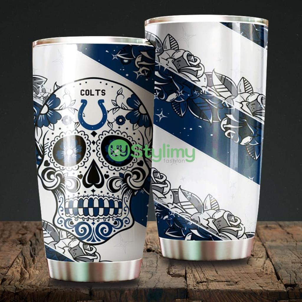 Skull Indianapolis Colts NFL Beautiful Design Tumbler 1 Skull Indianapolis Colts NFL Beautiful Design Tumbler Product Photo 1