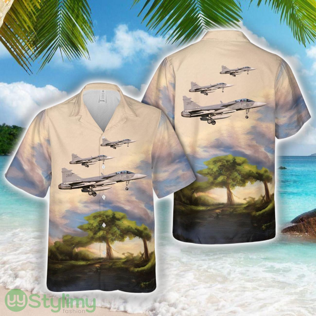 Swedish Air Force 39280 Saab JAS 39C Gripen 3D Hawaiian Shirt Summer Trending Gift 2 Swedish Air Force 39280 Saab JAS 39C Gripen 3D Hawaiian Shirt Summer Trending Gift Product Photo 1