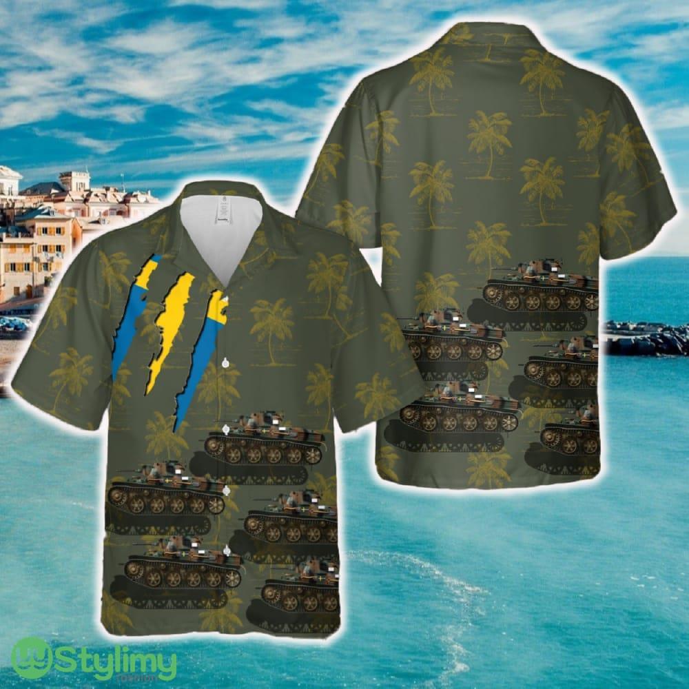 Swedish Army Stridvagn L-60 m38 Hawaiian Shirt 2 Swedish Army Stridvagn L-60 m38 Hawaiian Shirt - Swedish Army Stridvagn L-60 m38 Hawaiian Shirt