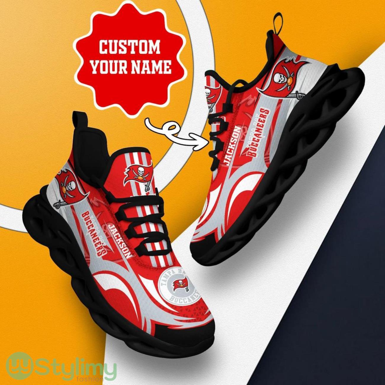 Tampa Bay Buccaneers NFL Max Soul Shoes Custom Name Sneakers Hot Trending Gifts NFL Big Fans 3 Tampa Bay Buccaneers NFL Max Soul Shoes Custom Name Sneakers Hot Trending Gifts NFL Big Fans Product Photo 3