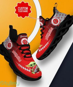 Tampa Bay Buccaneers NFL Max Soul Shoes Custom Name Yoda Lover Gift Running Sneakers Product Photo 1