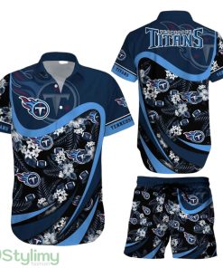 Tennessee Titans NFL 3D All Printed Aloha Hawaiian Shirt And Short Tropical Pattern Beach Shirt New Gift For Sports Fans Product Photo 1