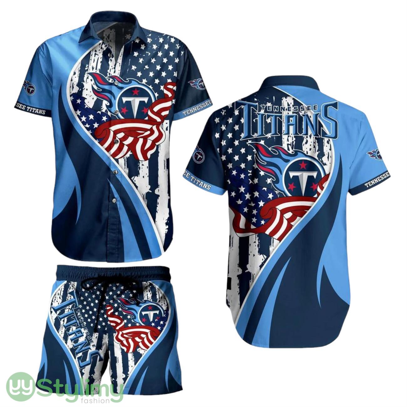 Tennessee Titans NFL 3D All Printed Aloha Hawaiian Shirt Vintage US Flag Graphic Summer Gift For Men Women Fan NFL 1 Tennessee Titans NFL 3D All Printed Aloha Hawaiian Shirt Vintage US Flag Graphic Summer Gift For Men Women Fan NFL Product Photo 1