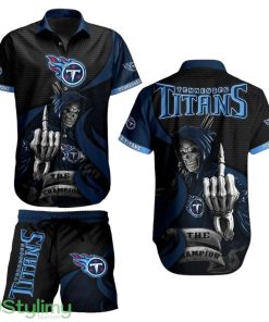 Tennessee Titans NFL Football 3D All Printed Aloha Hawaiian Shirt And Short Graphic Summer The Champion Gift For Men Women Product Photo 1