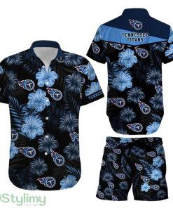 Tennessee Titans NFL Football 3D All Printed Aloha Hawaiian Shirt Short Summer With Flower Graphic Retro Sunset Hawaii Product Photo 1