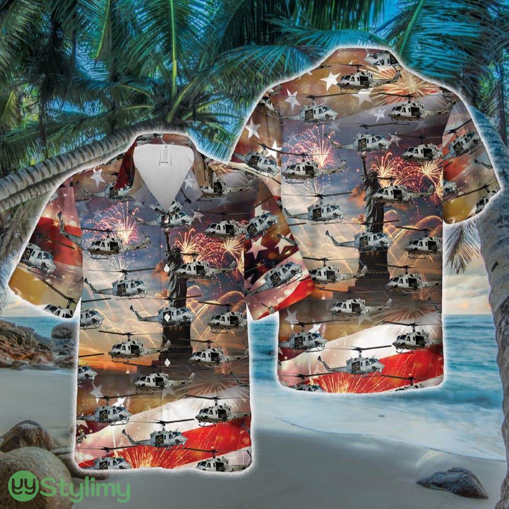UH-1N Twin Huey USMC Hawaiian Shirt 2 UH-1N Twin Huey USMC Hawaiian Shirt - UH-1N Twin Huey USMC Hawaiian Shirt