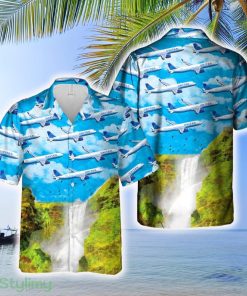 United Airlines Airbus 321neo Hawaiian Shirt - United Airlines Airbus 321neo Hawaiian Shirt