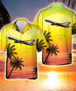 United Airlines B757-200 (Tulip Livery) Hawaiian Shirt - United Airlines B757-200 (Tulip Livery) Hawaiian Shirt