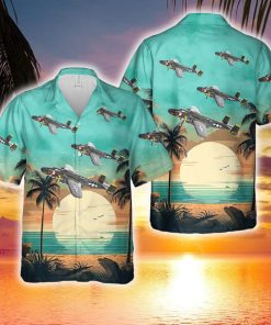 United States Army Air Forces North American B-25 Mitchell B-25J-30-NC SN 44-86777 “Georgie’s Gal” WWII Hawaiian Shirt - 030224-160846