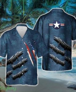 United States Marine Corps Boeing AV-8B(R) Harrier II+ Hawaiian Shirt - United States Marine Corps Boeing AV-8B(R) Harrier II+ Hawaiian Shirt