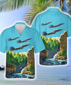 US Air Force 334th Fighter Squadron F-15E Strike Eagle Hawaiian Shirt - US Air Force 334th Fighter Squadron F-15E Strike Eagle Hawaiian Shirt