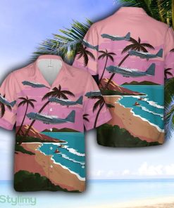 US Air Force 347th Rescue Group Lockheed Martin HC-130J Combat King II Hawaiian Shirt - US Air Force 347th Rescue Group Lockheed Martin HC-130J Combat King II Hawaiian Shirt