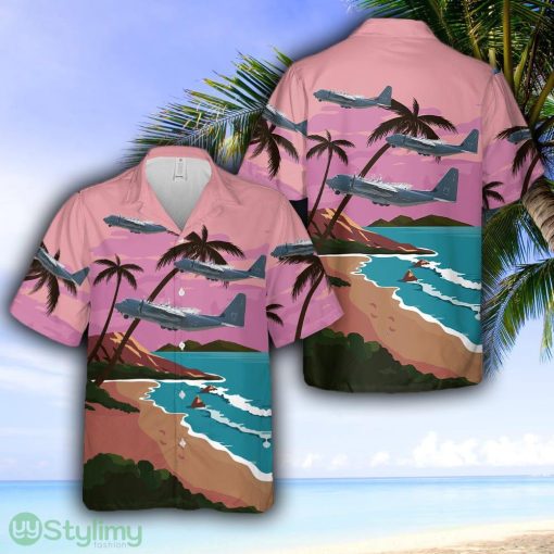 US Air Force 347th Rescue Group Lockheed Martin HC-130J Combat King II Hawaiian Shirt - US Air Force 347th Rescue Group Lockheed Martin HC-130J Combat King II Hawaiian Shirt