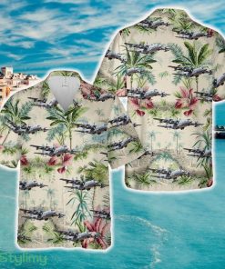 US Air Force 55th Electronic Combat Group (55 ECG) Lockheed EC-130H Compass Call Hawaiian Shirt - US Air Force 55th Electronic Combat Group (55 ECG) Lockheed EC-130H Compass Call Hawaiian Shirt