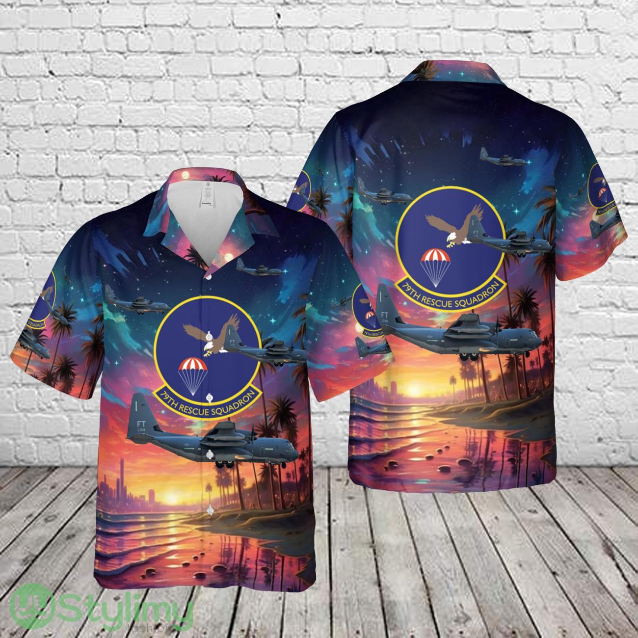 US Air Force 79th Rescue Squadron Lockheed Martin HC-130J Combat King II, 09-5709 FT 3D Hawaiian Shirt Summer Trending Beach Gift 2 US Air Force 79th Rescue Squadron Lockheed Martin HC-130J Combat King II, 09-5709 FT 3D Hawaiian Shirt Summer Trending Beach Gift Product Photo 1