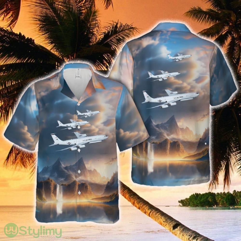 US Air Force E-8C Joint STARS Hawaiian Shirt 2 US Air Force E-8C Joint STARS Hawaiian Shirt - US Air Force E-8C Joint STARS Hawaiian Shirt