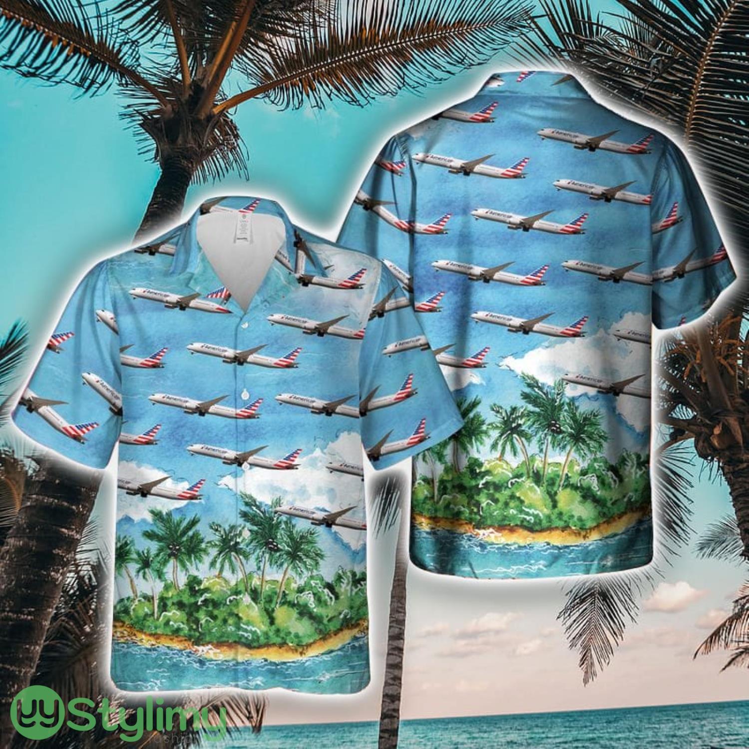 US Airlines Boeing 787-9 Dreamliner Hawaiian Shirt Unique Gift 1 US Airlines Boeing 787-9 Dreamliner Hawaiian Shirt Unique Gift Product Photo 1