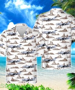 US Army Aviation Branch Beechcraft RC-12X Guardrail 3D Hawaiian Shirt Button Beach Shirt Product Photo 1