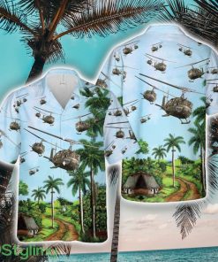 US Army Bell UH-1 Huey Aloha 3D Hawaiian Shirt Unique Gift Product Photo 1