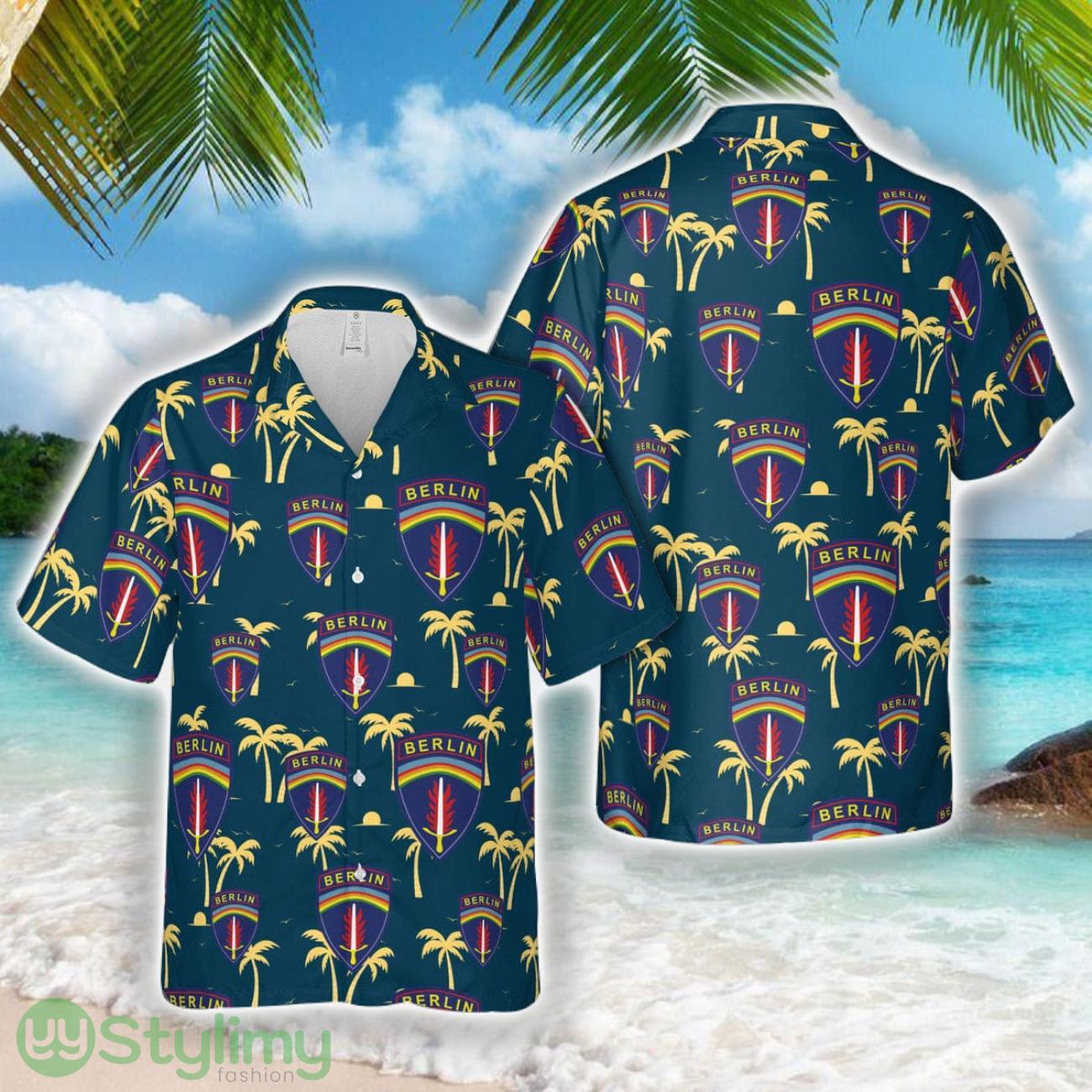 US Army Berlin Brigade 3D Hawaiian Shirt Summer Trending Gift 2 US Army Berlin Brigade 3D Hawaiian Shirt Summer Trending Gift Product Photo 1