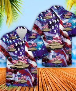 US Army M1 Abrams 4th Of July Hawaiian Shirt Unique Gift Product Photo 1