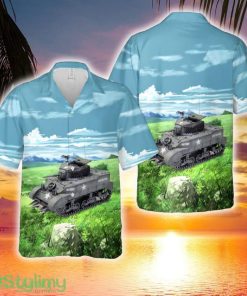 US Army M5A1 Light Tank WWII Hawaiian Shirt - US Army M5A1 Light Tank WWII Hawaiian Shirt