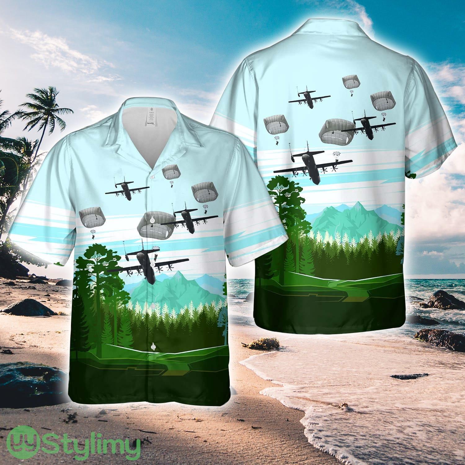US Army Paratroopers With The 82nd Airborne Division Parachute Hawaiian Shirt Unique Gift 1 US Army Paratroopers With The 82nd Airborne Division Parachute Hawaiian Shirt Unique Gift Product Photo 1
