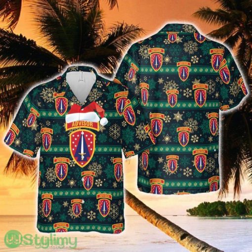 US Army Security Force Assistance Brigade Christmas Hawaiian Shirt - US Army Security Force Assistance Brigade Christmas Hawaiian Shirt